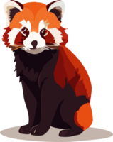 rojo panda susurros misterios de el bambú refugio ai generativo png