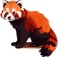 rood panda fluistert geheimen van de bamboe veilige haven ai generatief png