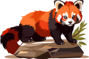 Red Panda Whispers Secrets of the Bamboo Haven AI generative png