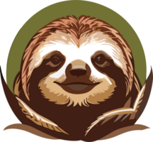 Sloth Delights Captivated by the Relaxed Charisma AI generative png