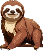 Sloth Delights Captivated by the Relaxed Charisma AI generative png