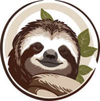 Sloth Delights Captivated by the Relaxed Charisma AI generative png