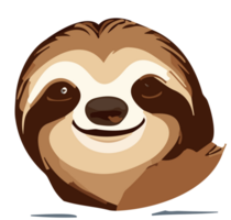 Sloth Delights Captivated by the Relaxed Charisma AI generative png