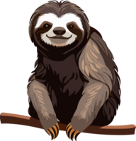 Sloth Delights Captivated by the Relaxed Charisma AI generative png