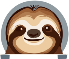 Sloth Delights Captivated by the Relaxed Charisma AI generative png