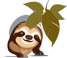 Sloth Delights Captivated by the Relaxed Charisma AI generative png