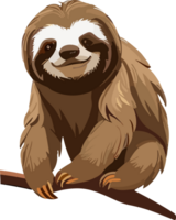 Sloth Delights Captivated by the Relaxed Charisma AI generative png