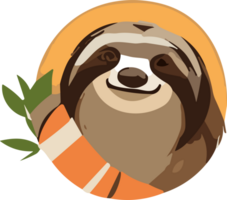 Sloth Delights Captivated by the Relaxed Charisma AI generative png