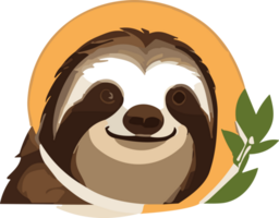 Sloth Delights Captivated by the Relaxed Charisma AI generative png