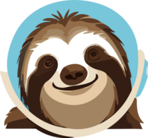 Sloth Delights Captivated by the Relaxed Charisma AI generative png