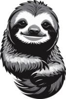 Sloth Delights Captivated by the Relaxed Charisma AI generative png