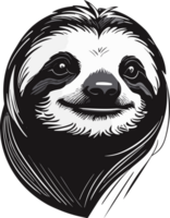 Sloth Delights Captivated by the Relaxed Charisma AI generative png