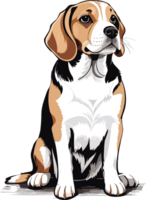 beagle contos histórias do uma Amado parceiro ai generativo png