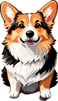 corgi alcaparras aventuras do uma brincalhão filhote ai generativo png