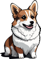 corgi câpres aventures de une espiègle chiot ai génératif png