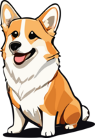 corgi alcaparras aventuras do uma brincalhão filhote ai generativo png