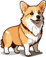 corgi câpres aventures de une espiègle chiot ai génératif png