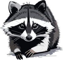Raccoon Chronicles Exploring Nature's Bandit AI generative png