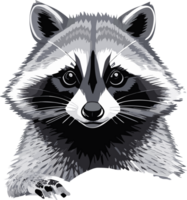 Raccoon Chronicles Exploring Nature's Bandit AI generative png