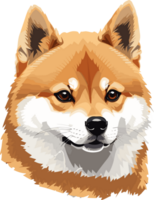 Shiba inu majestade a charme do do japão cachorro ícone ai generativo png