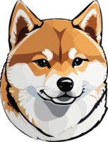 shiba inu majestad el encanto de de japon perro icono ai generativo png