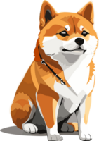 shiba inu majestad el encanto de de japon perro icono ai generativo png