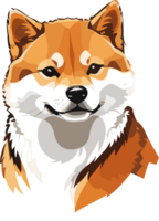 shiba inu majestad el encanto de de japon perro icono ai generativo png