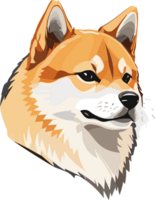 shiba inu majestad el encanto de de japon perro icono ai generativo png