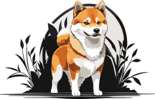 shiba inu maestà il fascino di del Giappone cane icona ai generativo png