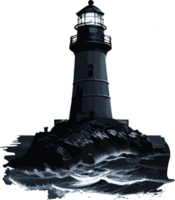 phare chroniques contes de illuminé voyages ai génératif png