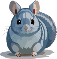 charmant Chinchilla herrlich Fluffball von Niedlichkeit ai generativ png