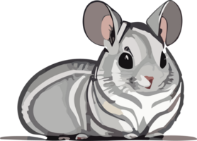 Charming Chinchilla Delightful Fluffball of Cuteness AI generative png