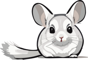 encantador chinchilla encantador bola de pelusa de monería ai generativo png