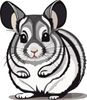 Charming Chinchilla Delightful Fluffball of Cuteness AI generative png