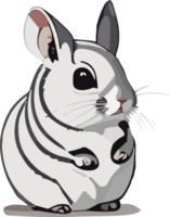 Charming Chinchilla Delightful Fluffball of Cuteness AI generative png