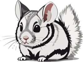 Charming Chinchilla Delightful Fluffball of Cuteness AI generative png