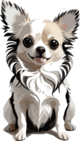 Chihuahua Wonders Exploring the World of the Tiny Pup AI generative png