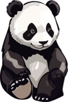 Cute Panda Dreamscape Aesthetic Expressions of Delight AI generative png