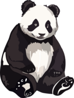 süß Panda Traumlandschaft ästhetisch Ausdrücke von Freude ai generativ png