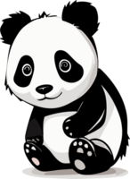 Cute Panda Dreamscape Aesthetic Expressions of Delight AI generative png