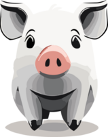 Sweet Piglet Whimsy Exploring the World of Cute Pink Pigs AI generative png