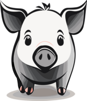 Sweet Piglet Whimsy Exploring the World of Cute Pink Pigs AI generative png