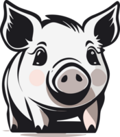 Sweet Piglet Whimsy Exploring the World of Cute Pink Pigs AI generative png