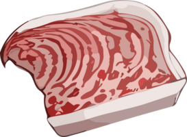Meat Inspirations Portraying the Essence of Raw Protein Delights AI generative png