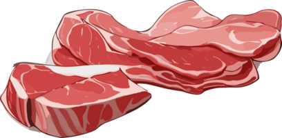 Fleisch Inspirationen porträtieren das Wesen von roh Protein Freuden ai generativ png