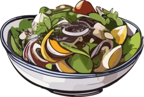 salade inspirations dépeindre le art de Frais et en bonne santé cuisine ai génératif png