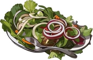 Salad Inspirations Portraying the Art of Fresh and Healthy Cuisine AI generative png