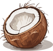 Nature's Bounty Coconut Artistry for Your Collection AI generative png