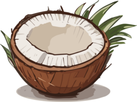 Nature's Bounty Coconut Artistry for Your Collection AI generative png