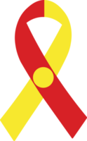 3D Flag of North Macedonia on ribbon. png